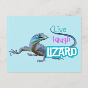 Live Laugh Lizard Postkarte
