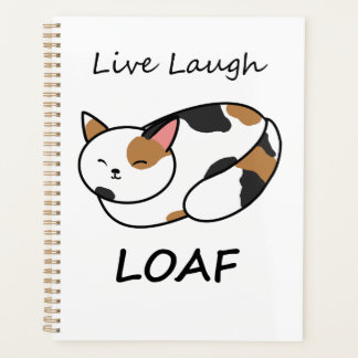 Live Laugh Loaf Calico Cat Organisator Planer