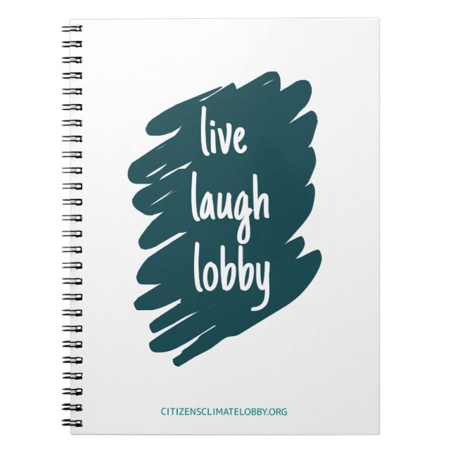 Live Laugh Lobby-Notebook Notizblock (Vorderseite)