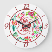 Live laugh love floral