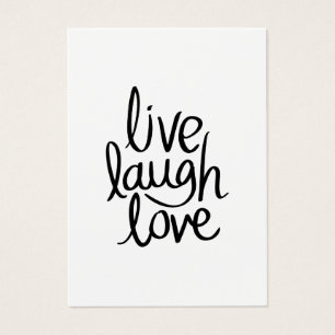 Live Laugh Love – Klassische Inspirierende Typogra