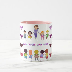 Live ~ Laugh ~ Love ~ Learn Lehrer   Tasse