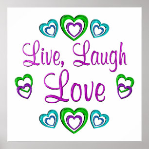 Live Laugh Love Poster