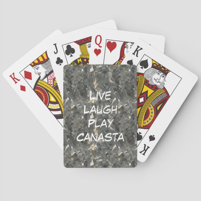 Live Laugh Play Canasta Spielkarten (Rückseite)