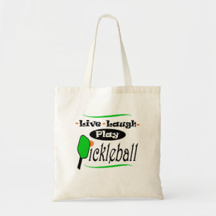 Live Laugh Play Pickleball Pickleball Spieler Gif Tragetasche