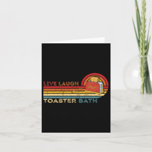 Live Laugh Toaster Das Vintage Skeleton Meme Dark  Karte
