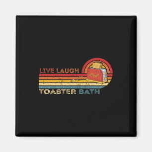 Live Laugh Toaster Th Vintage Skelett Meme Dunkel Magnet