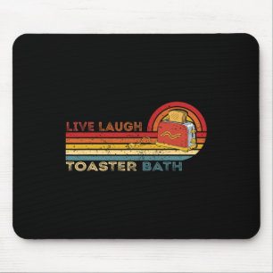 Live Laugh Toaster Th Vintage Skelett Meme Dunkel Mousepad