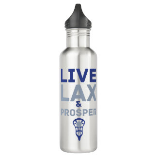 Live LAX und Prosper Lacrosse Edelstahlflasche
