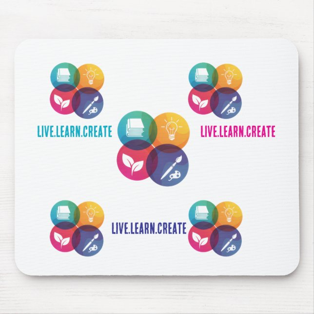 Live.Learn.Create Mouse Pad Mousepad (Vorne)