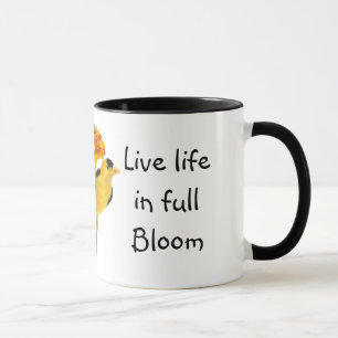 Live-Leben in voller Blüte Inspirationsquellen Tasse
