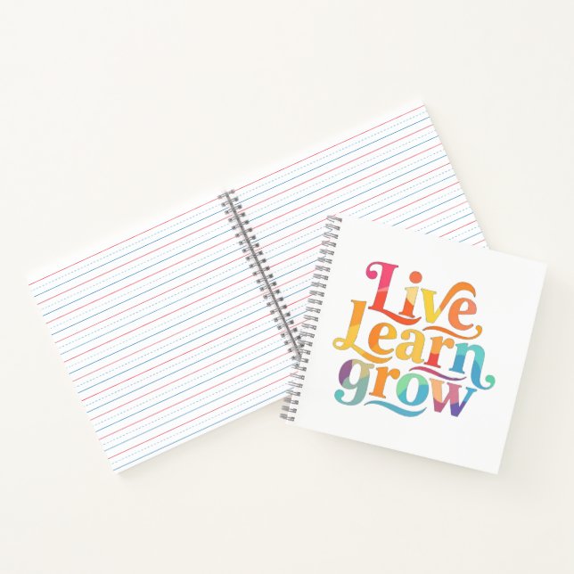 Live-Lernen wächst Notizbuch (Innenseite)