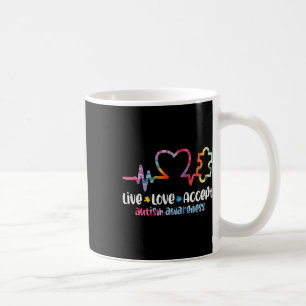 Live-Liebe Akzeptieren Autismus Bewusstsein Mama V Kaffeetasse