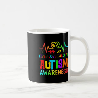 Live-Liebe Akzeptieren Autismus Bewusstsein Rainbo Kaffeetasse
