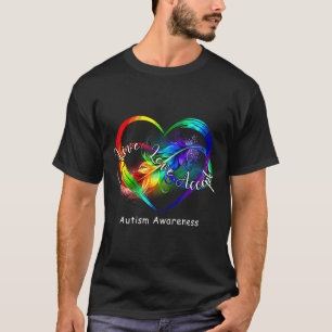 Live-Liebe Akzeptieren Autismus Rainbow Infinity-S T-Shirt