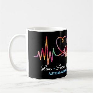 Live-Liebe Akzeptieren Autismus Sensibilisierung G Kaffeetasse