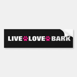 LIVE LIEBE BARK AUTOAUFKLEBER