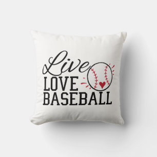 Live-Liebe Baseball Kissen