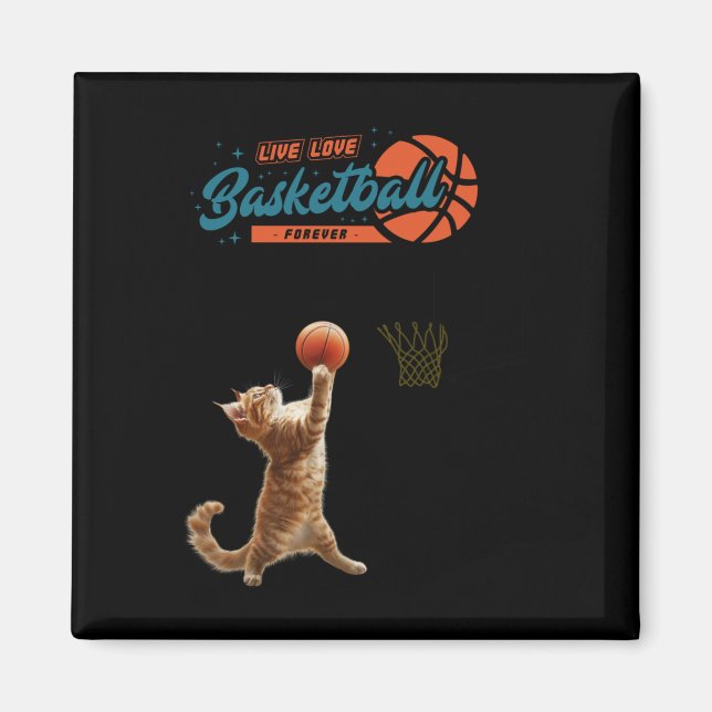 Live Liebe Basketball für immer Magnet (Vorne)