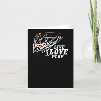 Live-Liebe Basketball von Subgirl Karte
