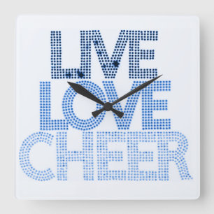Live-Liebe-Chef - Wall-Clock Quadratische Wanduhr