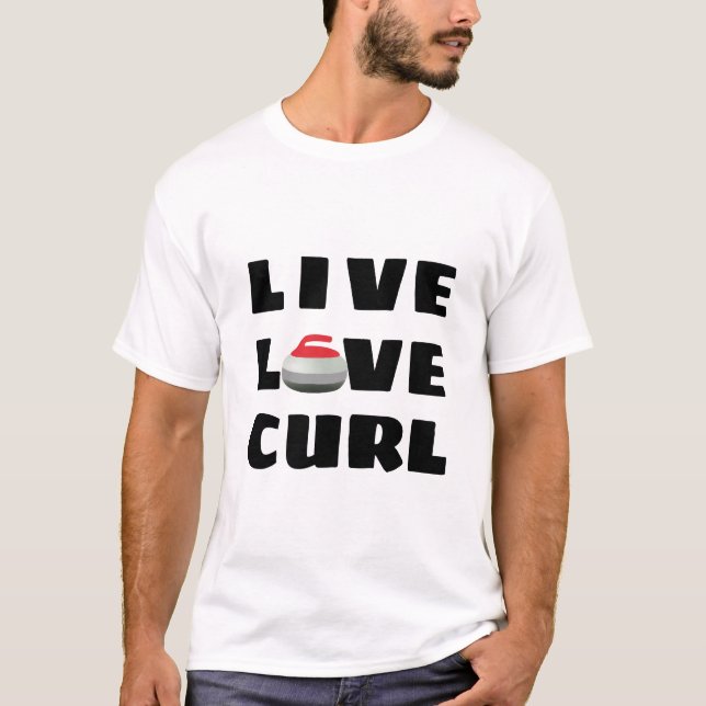 Live Liebe Curl T-Shirt (Vorderseite)