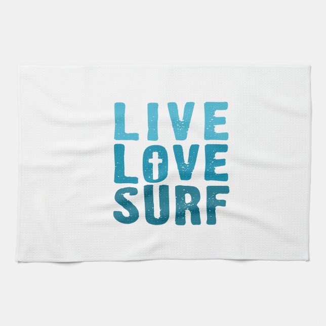 Live-Liebe Küchentuch (Horizontal)