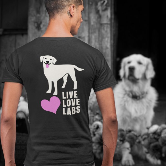 Live-Liebe-Labrador Labrador Retriever Vater oder  T-Shirt (Von Creator hochgeladen)