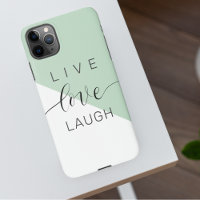 Live-Liebe Lächeln positive Motivation Mint Zitat