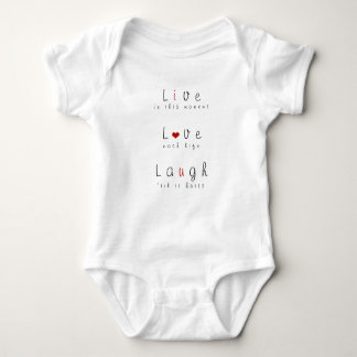 Live, Liebe, Lachen Baby Strampler