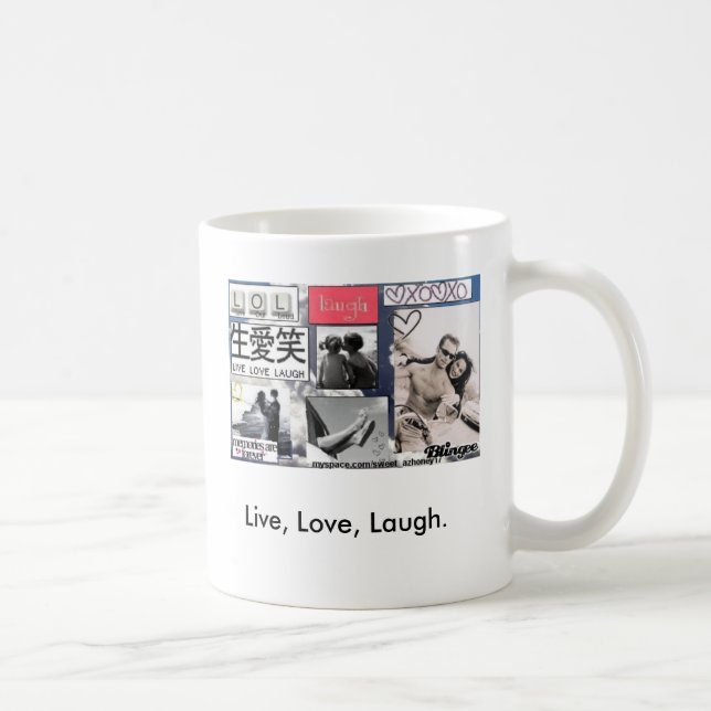 Live, Liebe, Lachen Tasse (Rechts)