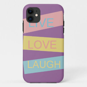 Live-Liebe lacht motivierend Grafikdesign Case-Mate iPhone Hülle