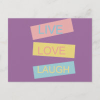 Live-Liebe lacht motivierend Grafikdesign