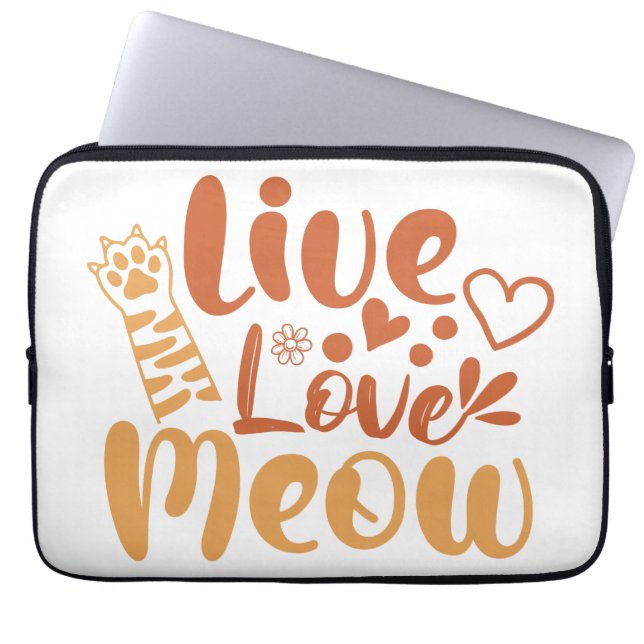 Live-Liebe Laptopschutzhülle (Vorderseite)