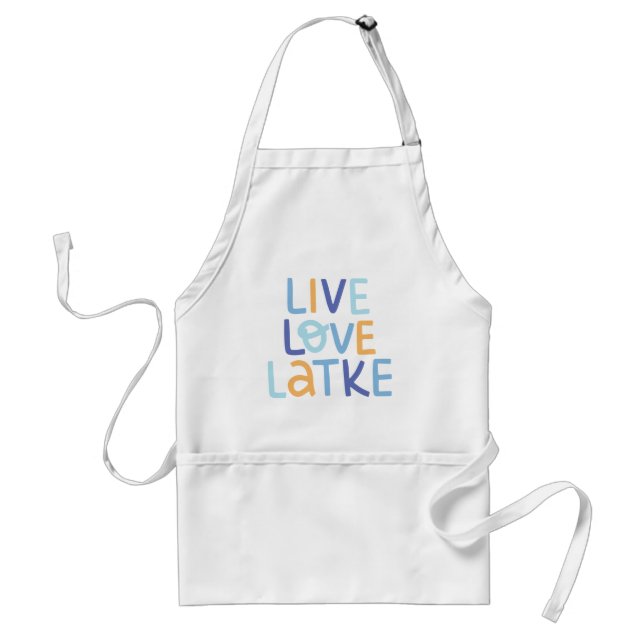 Live-Liebe Latke Hanukkah Design Schürze (Vorne)