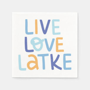 Live-Liebe Latke Hanukkah Design Serviette