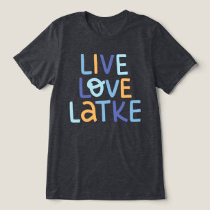 Live-Liebe Latke Hanukkah Design Tri-Blend Shirt