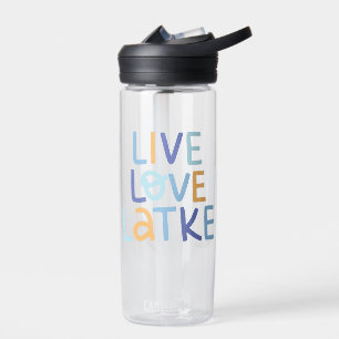 Live-Liebe Latke Hanukkah Design Trinkflasche