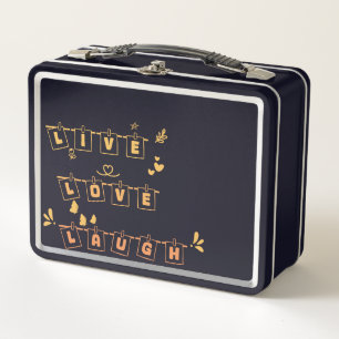Live-Liebe Lauchen Niedlich Notedry Metal Lunchbox
