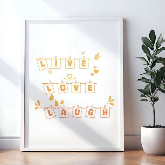 Live-Liebe Lauchen Niedlich Notedry Poster (Von Creator hochgeladen)