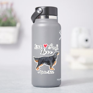 Live Liebe Laugh a Gordon Setter Vinyl Sticker