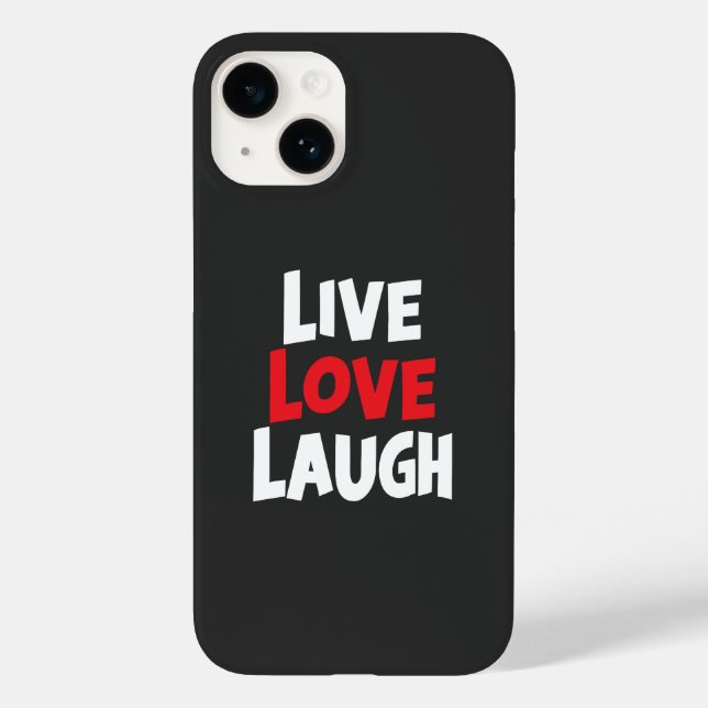 Live Liebe Laugh Case-Mate iPhone Hülle (Rückseite)