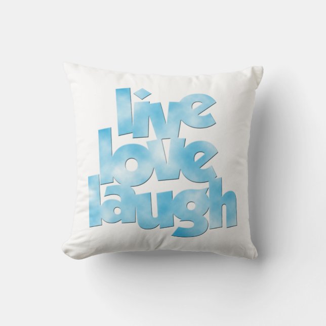 Live Liebe Laugh Kissen (Vorderseite)