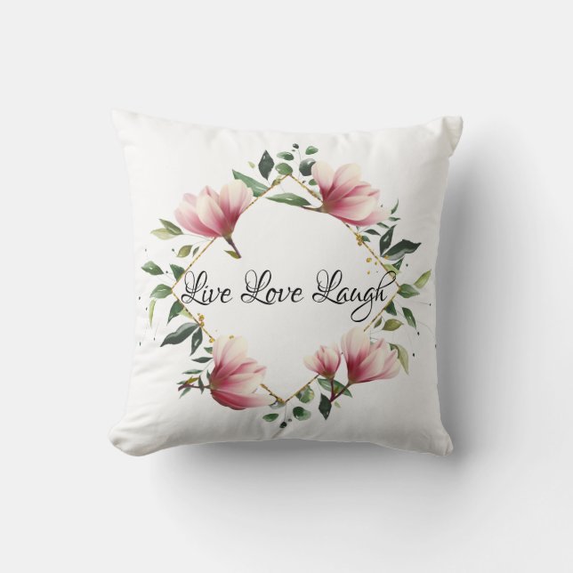 Live Liebe Laugh Kissen (Vorderseite)
