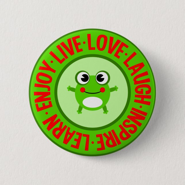 LIVE LIEBE LAUGH ... Schaltfläche Button (Vorderseite)
