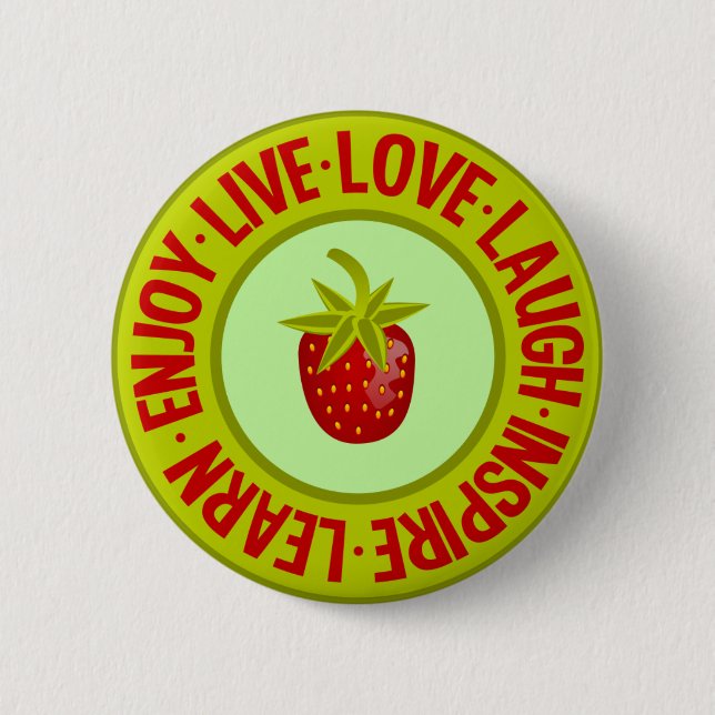LIVE LIEBE LAUGH ... Schaltfläche Button (Vorderseite)