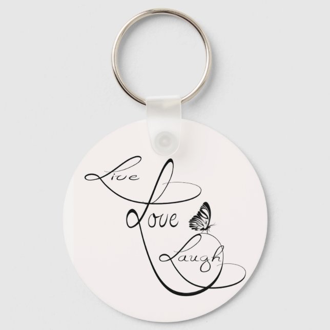 Live Liebe Laugh Schlüsselanhänger (Vorderseite)