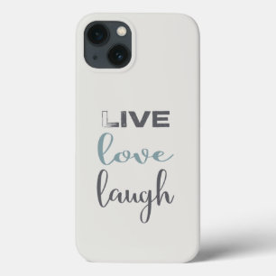 Live-Liebe Laugh Typografy Case-Mate iPhone Case