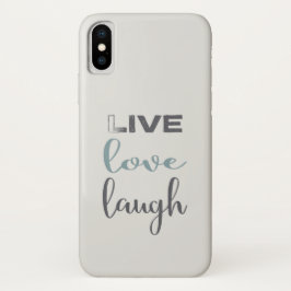 Live-Liebe Laugh Typografy Case-Mate iPhone Hülle