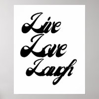 Live-Liebe Laugh Typografy| Inspirierend